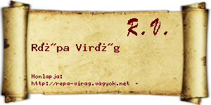 Répa Virág névjegykártya